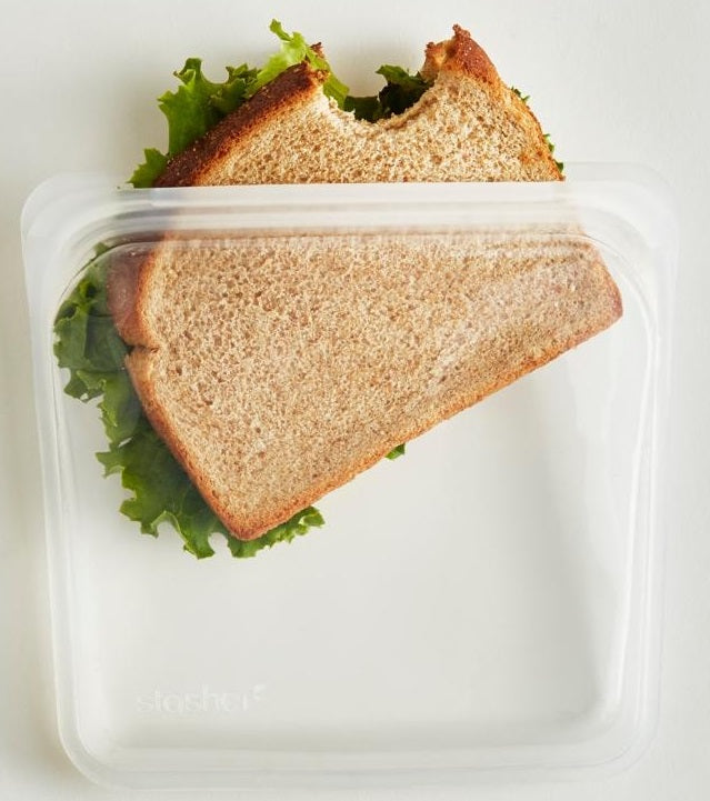 Stasher Reusable Sandwich Bag Clear