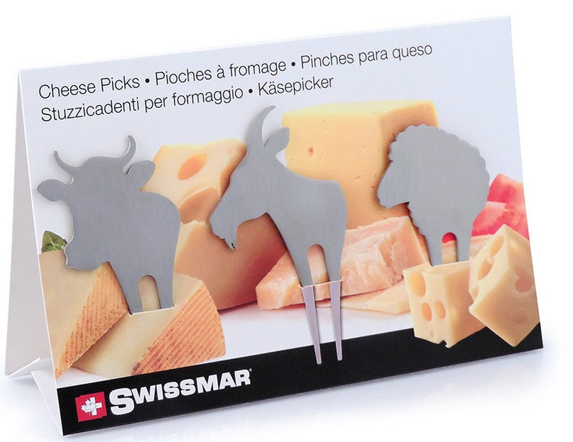 Swissmar Farm Animal Cheese Pick Set of 3