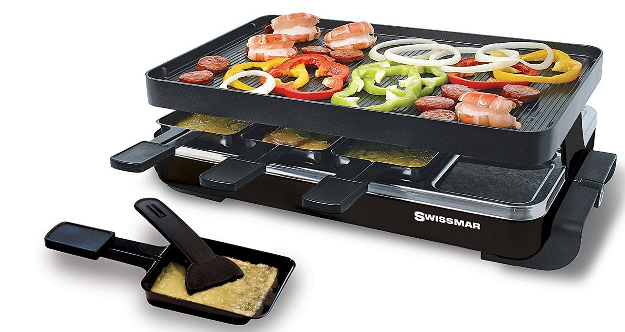 Swissmar 8 Person Black Classic Raclette Grill