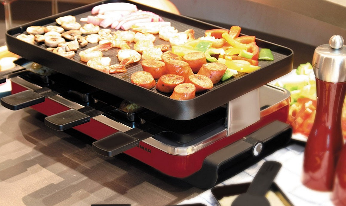 Swissmar 8 Person Red Classic Raclette Grill