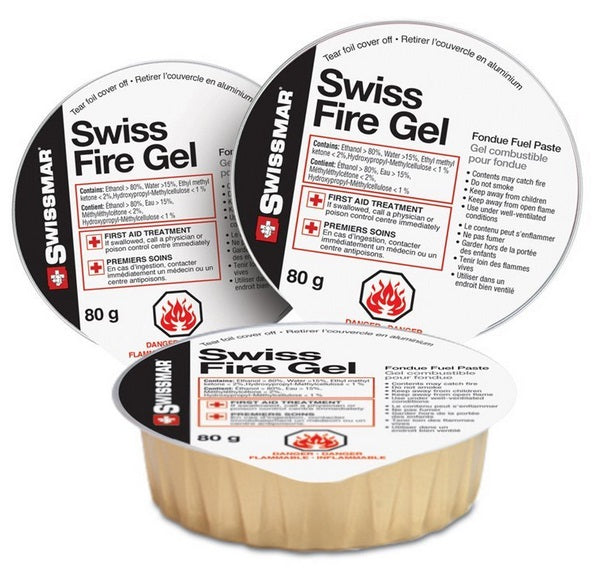 Swissmar 3-Can Pack of Swiss Fire Gel / Fondue Fuel