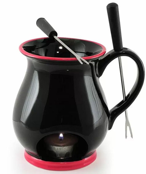 Swissmar Black Indulge Chocolate Fondue Mug Set