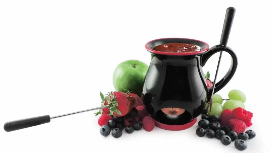 Swissmar Black Indulge Chocolate Fondue Mug Set