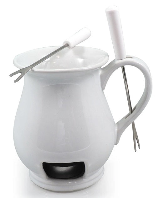 Swissmar White Indulge Chocolate Fondue Mug Set