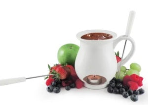 Swissmar White Indulge Chocolate Fondue Mug Set