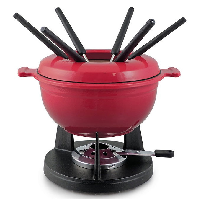 Swissmar Lucerne Cast Iron Meat &amp; Cheese Fondue Set