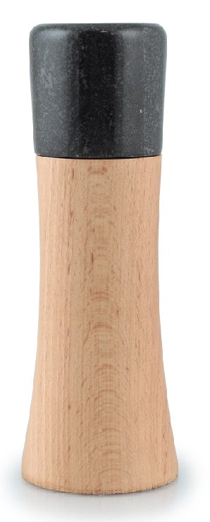 Swissmar Milano 18cm Natural Beech Wood Pepper Mill with Granite