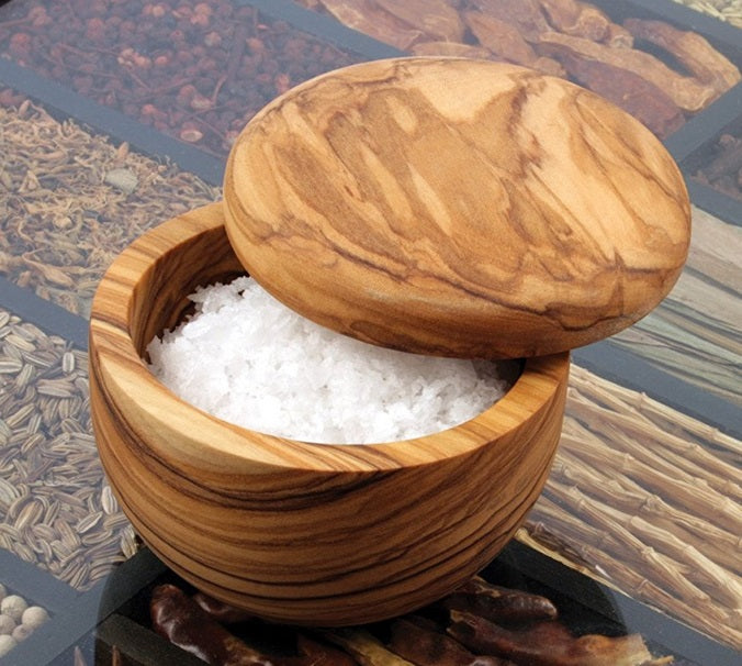 Swissmar Napoli Olive Wood Salt Keeper