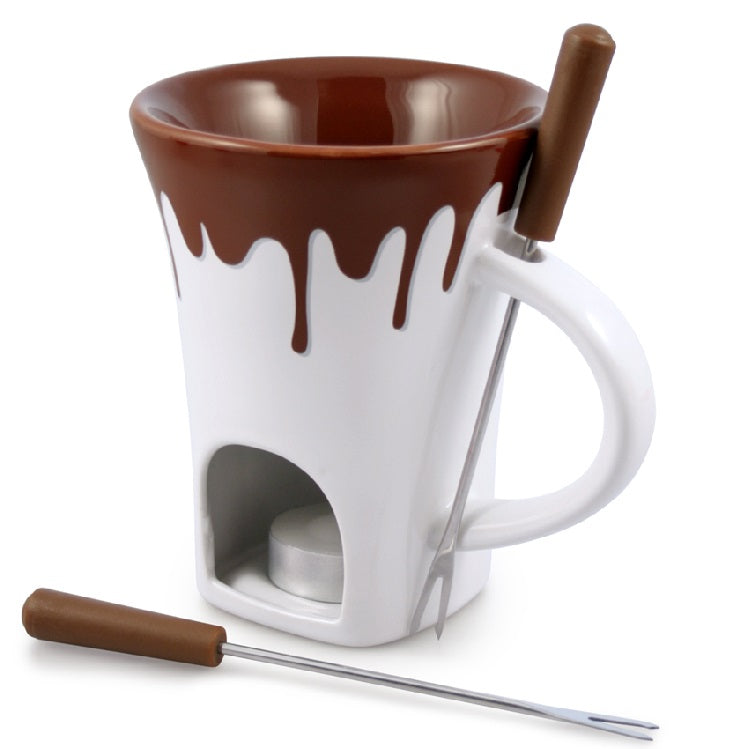 Swissmar Nostalgia 4 Piece Chocolate Fondue Mug Set