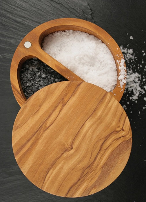 Swissmar Palermo Olive Wood Salt Keeper