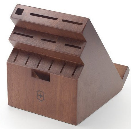 Victorinox Swiss Army 13-Slot Dark Wood Swivel Knife Block