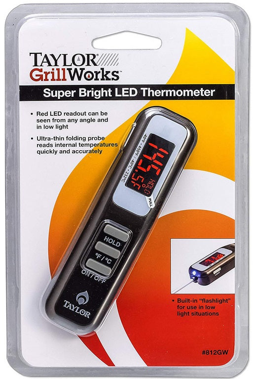 Taylor LED Grilling Thermometer with Flashlight