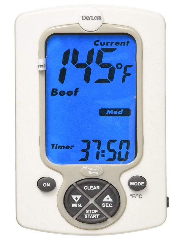 Taylor Preset Digital Wired Probe Thermometer with Timer