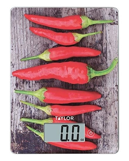 Taylor Chili Peppers Digital Kitchen Scale