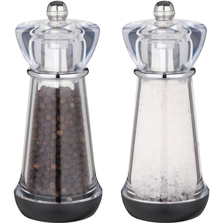 Trudeau Acrylic Salt & Pepper Mill Set 6"