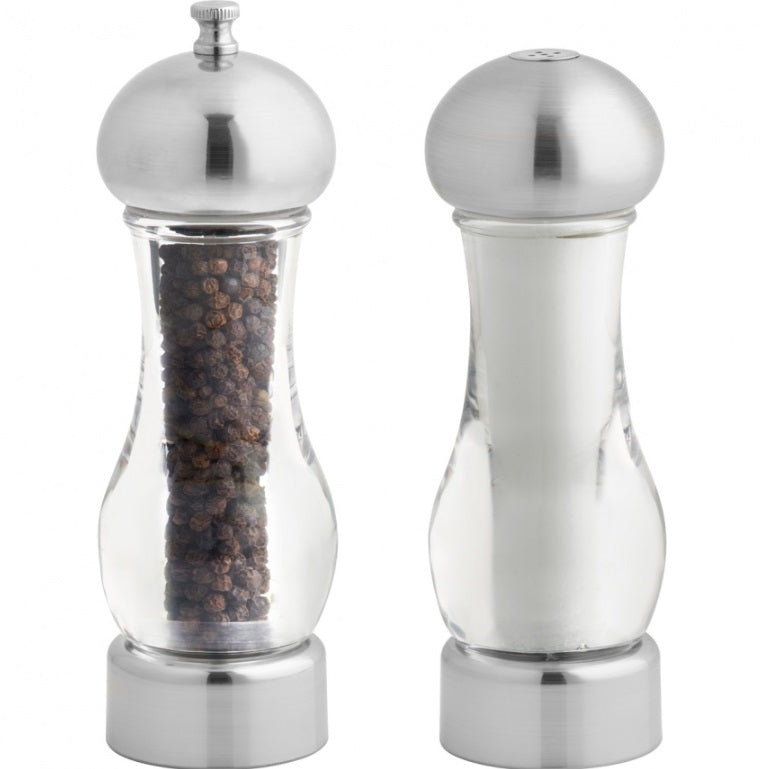 Trudeau Brio Pepper Mill & Salt Shaker Set 7.5"