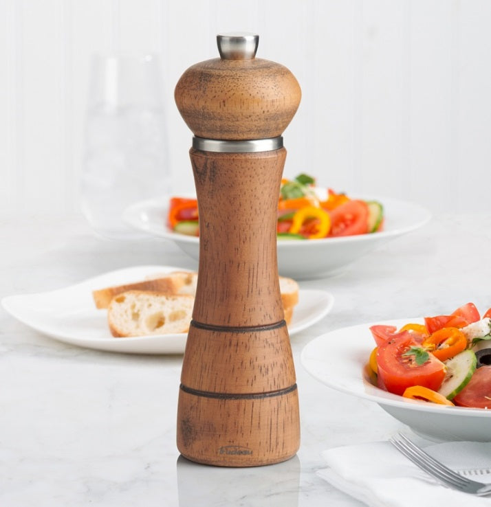 Trudeau Bristol Vintage Pepper Mill Wood 7&quot;