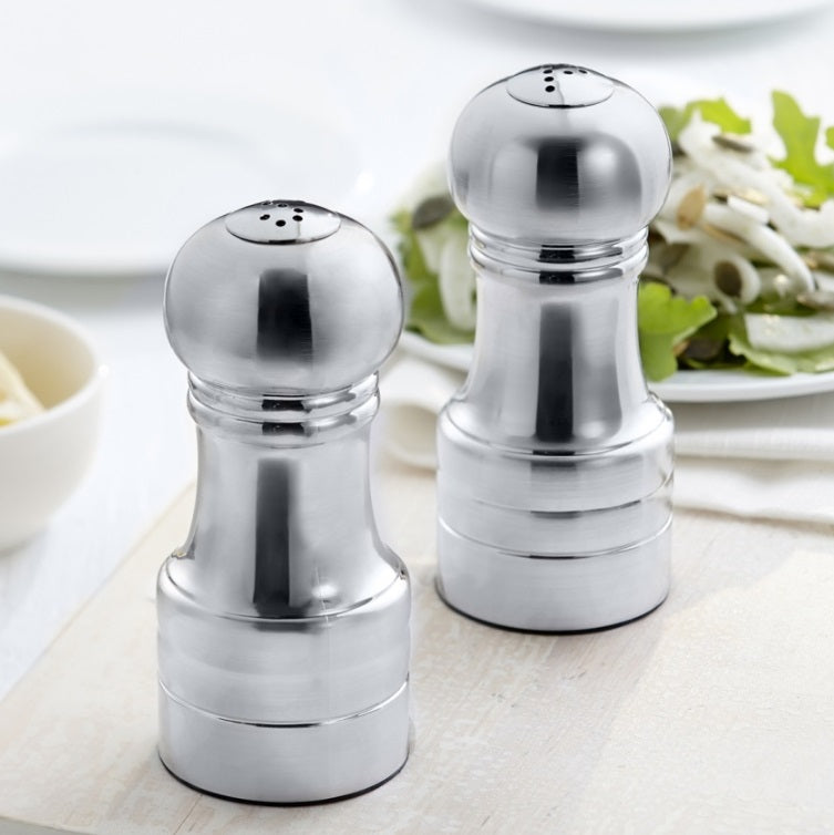 Trudeau Century Stainless Steel Salt &amp; Pepper Shaker Set