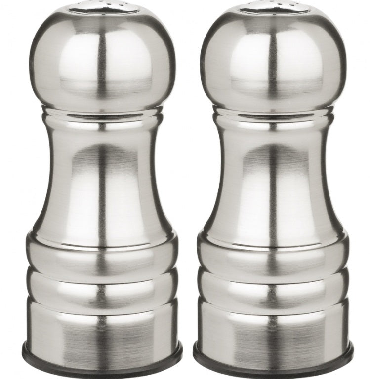 Trudeau Century Stainless Steel Salt & Pepper Shaker Set