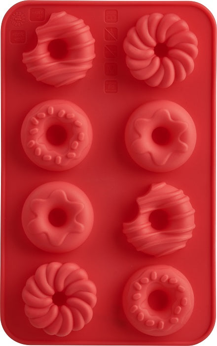 Trudeau Set of 2 Silicone Donut Shaped Chocolate Molds