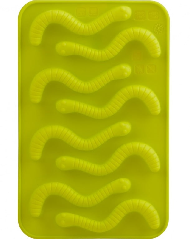 Trudeau Set of 2 Silicone Gummy Worm Chocolate Molds