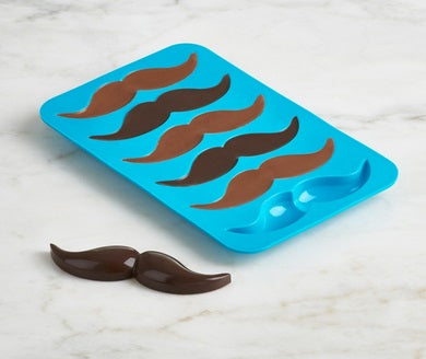 Trudeau Set of 2 Silicone Mustache Shaped Chocolate Molds