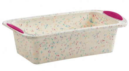 Trudeau Confetti Silicone Loaf Pan