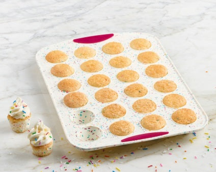 Trudeau Confetti Silicone Mini Muffin Pan