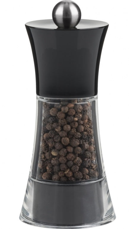 Trudeau Fiesta Pepper Mill Black Arcylic 5&quot;