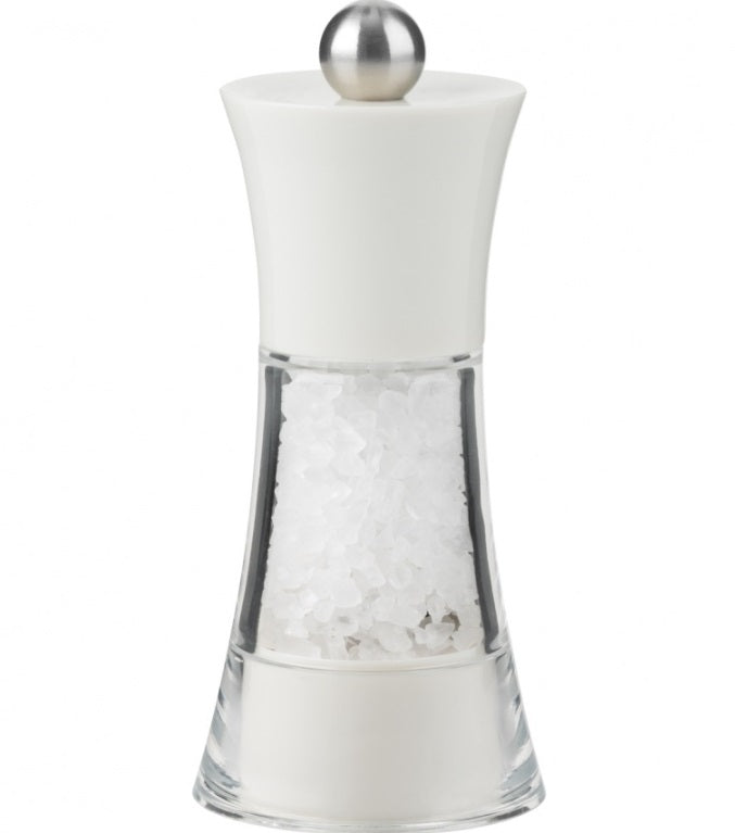 Trudeau Fiesta Salt Mill White Arcylic 5&quot;