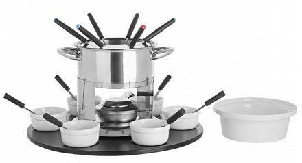 Trudeau Laila 3-in-1 Fondue Set with Rotating Base