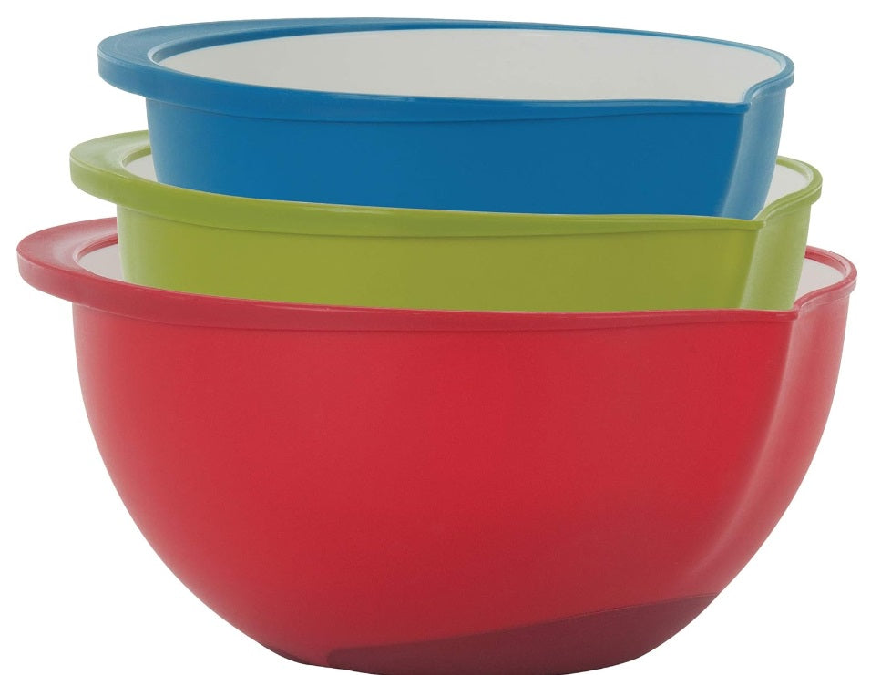 Trudeau Set of 3 Polypropylene Mixing Bowls