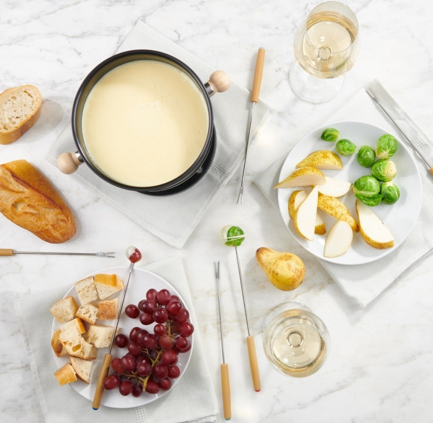 Trudeau Onyx 3-in-1 Non-Stick Fondue Set