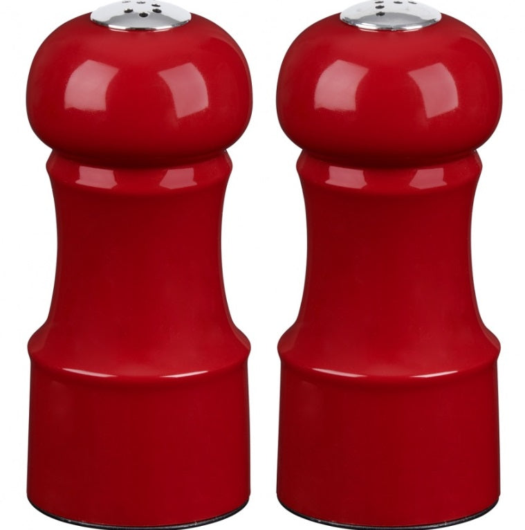 Trudeau Red Salt & Pepper Shaker Set 4.5"