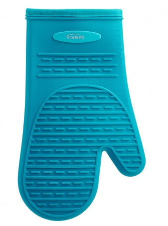 Trudeau Tropical Blue Silicone Oven Mitt