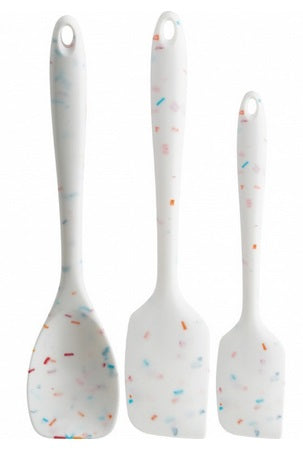 Trudeau Confetti Silicone Spatula Set of 3