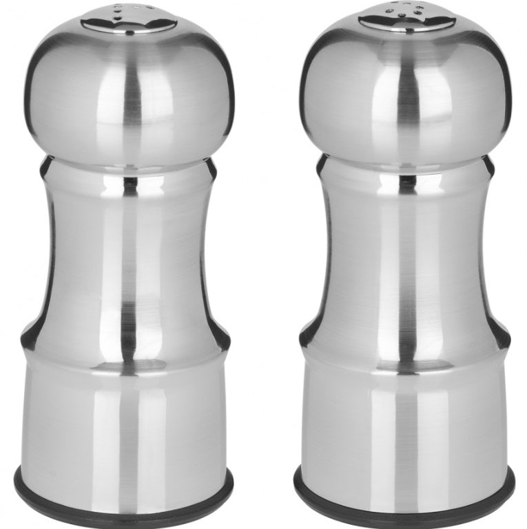 Trudeau Stainless Steel Salt & Pepper Shaker Set