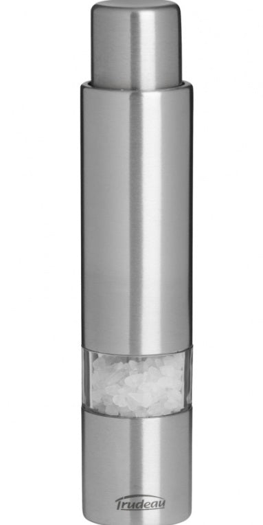 Trudeau Thumb Salt Mill Stainless Steel 6"