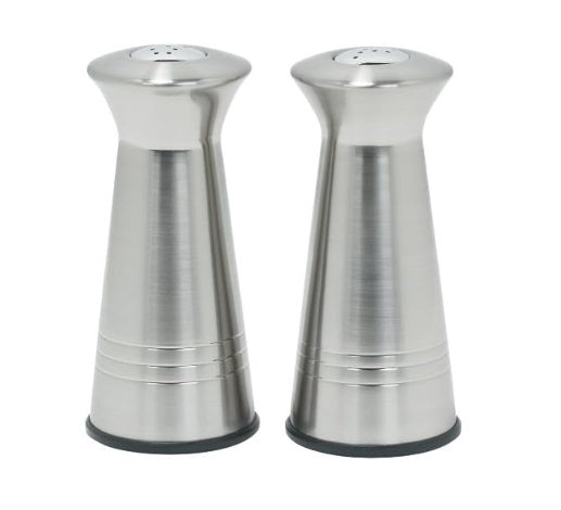 Trudeau Tower Stainless Steel Salt &amp; Pepper Shaker Set