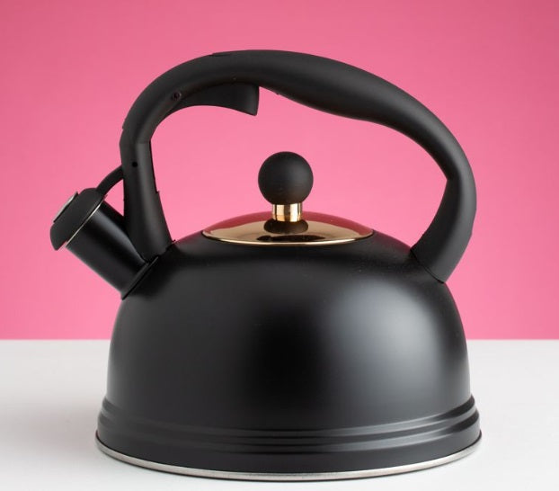 Typhoon Otto Whistling Tea Kettle Matte Black