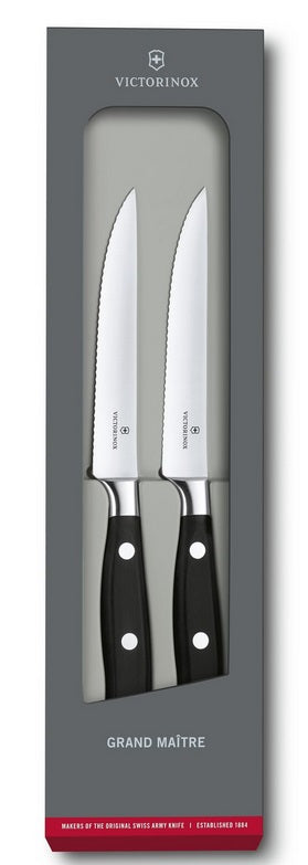 Victorinox Grand Maitre Forged Serrated Steak Knife Set of 2