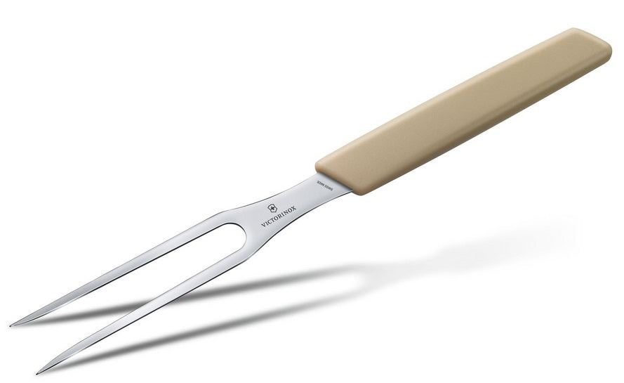 Victorinox Modern Carving Fork with Almond-Beige Handle