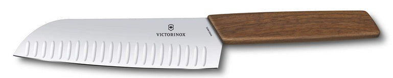 Victorinox Modern Santoku Knife with Walnut Handle