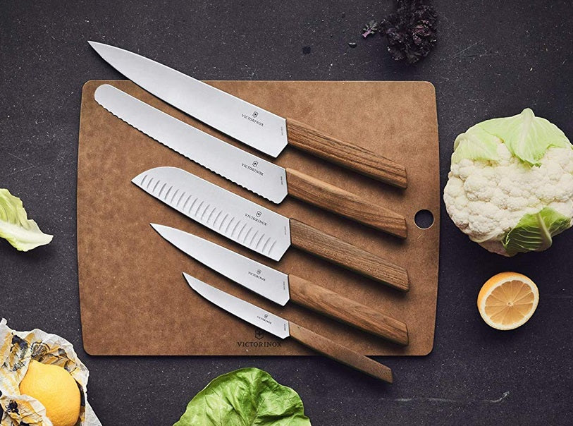 Victorinox Modern Santoku Knife with Walnut Handle