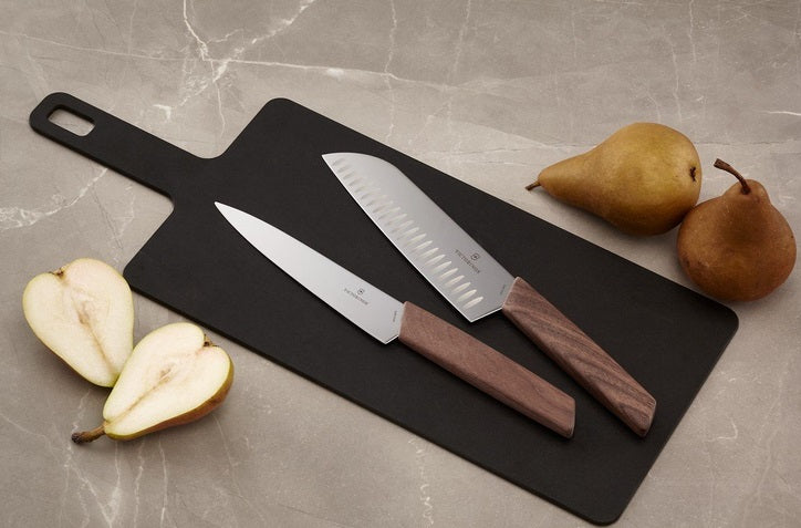 Victorinox Modern Santoku Knife with Walnut Handle