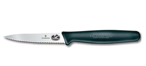 Victorinox Swiss Army 3.25&quot; Black Serrated Paring Knife