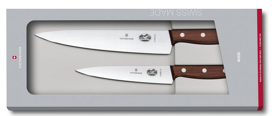 Victorinox Rosewood Carving Knife with Chef Knife Set