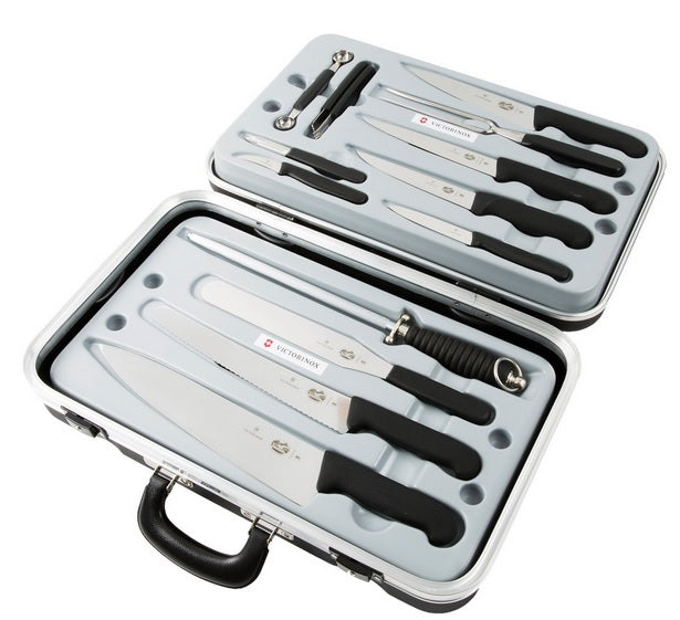 Victorinox 14-Piece Fibrox Knife Set with Case