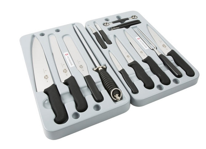 Victorinox 14-Piece Fibrox Knife Set with Case