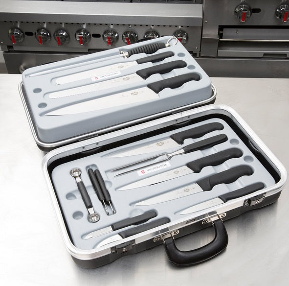 Victorinox 14-Piece Fibrox Knife Set with Case